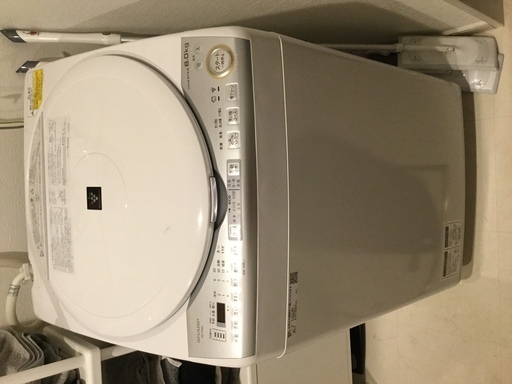 【最終値下げ】！☆プラズマクラスター機能付き！☆　シャープ縦型洗濯乾燥機8kg