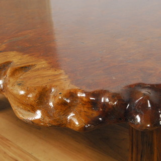 3060 花梨 瘤 一枚板 座卓 ローテーブル 厚さ3.5ｃｍ 幅128cm 高さ33cm 愛知県岡崎市 直接引取可　エビス