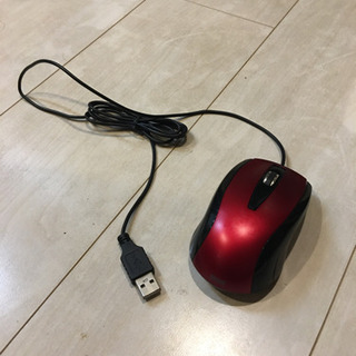 サンワサプライ　有線マウス　RED  ＭＡ-111ＨＲ