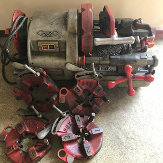 REXねじ切り機☆牛若80ADX☆動作品☆刃4枚付