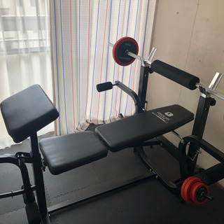 ファイティングロード キングスセット　50kgバーベル（プレート付）他おまけ2点