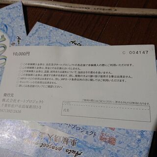 オートプロジェクト車輌購入券10万円分 【公式通販】