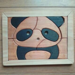 パンダの木製パズル