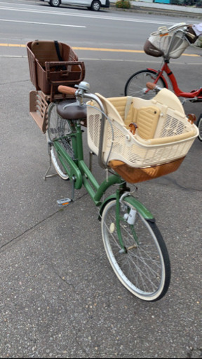 自転車子供乗せカゴ付き24インチ中古 (あれこれ屋) 旭川の自転車の中古あげます・譲ります｜ジモティーで不用品の処分