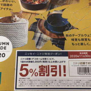 アンケートご協力て　ニトリの割引券無料て差し上げます