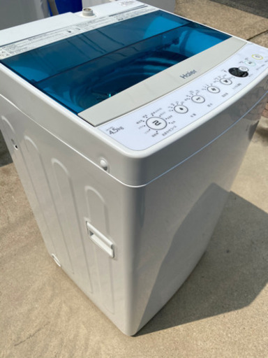 2017年製 ハイアール 4.5kg 全自動洗濯機 ホワイトHaier JW-C45A-W(0819c)