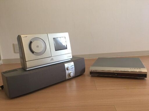 TheatreサウンドシステムAIWA、サブウファAIWA スピーカーPioneer ＣＤ/MP3/ＤＶＤレコーダー シャープPIONEER