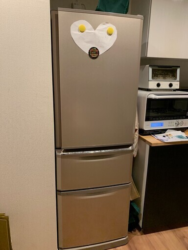 美品☆　三菱ノンフロン冷凍冷蔵庫　MR-C37C-P