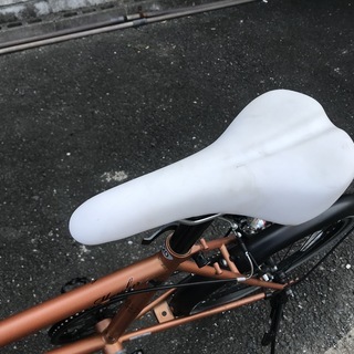 美品　整備済みサイモトミニベロ　20インチ6段変速Mayfurブラウン自転車