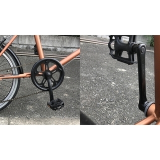 美品　整備済みサイモトミニベロ　20インチ6段変速Mayfurブラウン自転車