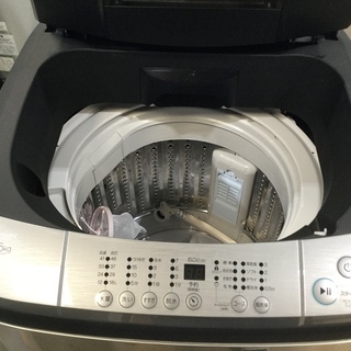 【美品】2019年モデル ハイアールHaier洗濯機 JW-XP2KD55E 全自動洗濯機 URBAN CAFE SERIES（アーバンカフェシリーズ） ステンレスブラック [洗濯5.5kg /乾燥機能無 /上開き]① - 熊本市