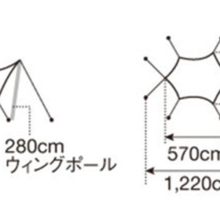 【決まりました】スノーピーク　アメニティタープ　ヘキサLセット