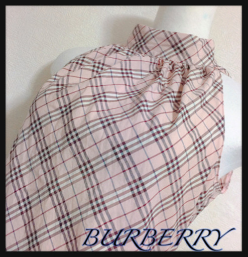 ご購入者様決定[BURBERRY BLUE LABEL]ノバチェック ピンク ホルターネック