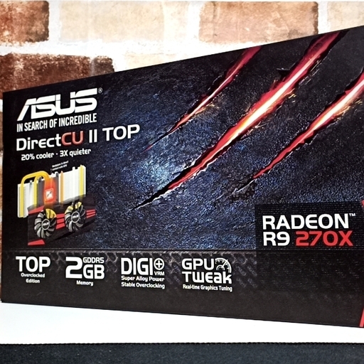 ASUS グラフィックボード R9270X-DC2T-2GD5 ビデオカード GPU AMD 動作確認済み