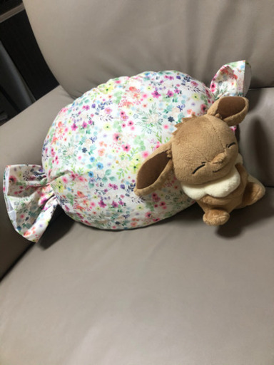 イーブイすやすやクッション ゆき 浅草のおもちゃの中古あげます 譲ります ジモティーで不用品の処分