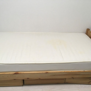 【無料】無印良品　収納付ベッド (ベッドフレーム、マットレス)