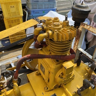 富士コンプレッサー SW-33 Robinエンジン セルエンジン始動OK 中古