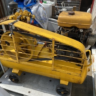 富士コンプレッサー SW-33 Robinエンジン セルエンジン始動OK 中古