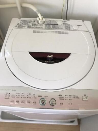 SHARP 6.0kg 全自動電気洗濯機 ES-GE60L 2012年製