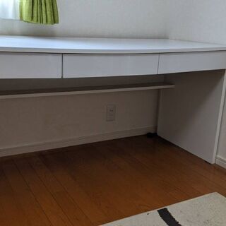 ディノス家具 デスク大 ホワイト150cm