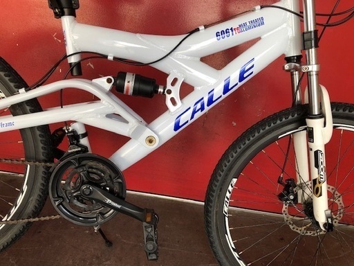 アルミフレーム MTB フルサスペンション CALLE 6061T6【江戸川区内送料 