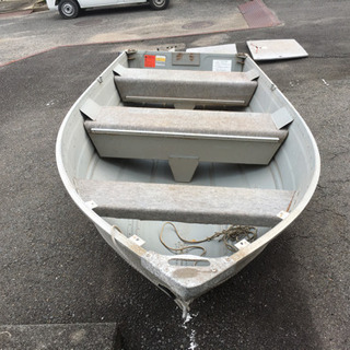 愛媛県松山市引取限定アルミボート・書類無し・長さ約365cm前後、巾