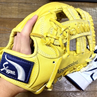 ほぼ新品 硬式用グローブ 1回のみ使用 スラッガーオーダーメイド