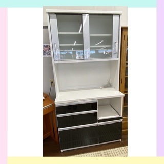 キッチンボード 食器棚 木製 高さ200㎝ 横99㎝ 奥50㎝