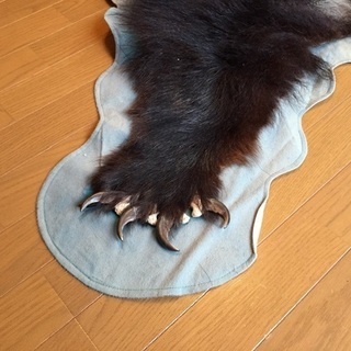 北海道 熊の毛皮（ヒグマ　すべて爪あり　ラグマット　敷物）