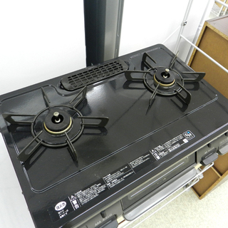 2018年製 都市ガス ガステーブル 幅59cm 左強火 リンナイ ガスコンロ KSR641BKL 12A 13A ☆ PayPay(ペイペイ)決済可能 ☆ 札幌市 北区 屯田 