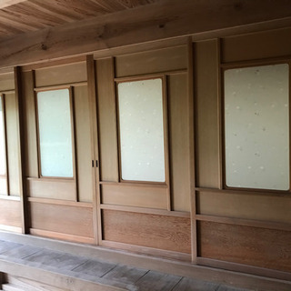 建具 ガラス 昭和 レトロ 木製 引き戸
