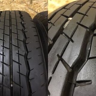【DUNLOP SP175N 195/80R15 107/105L LT】夏 4本【社外 15インチ 6J6HPCD139.7+33】バリ溝 ハイエース等 (VTI182) クレジットカード QR決済可能