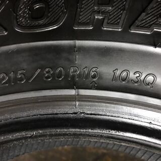 YOKOHAMA GEOLANDAR i/T G072 215/80R16 16インチ スタッドレス 2014年