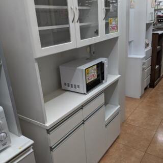 おすすめ品】参考定価¥59,800 大川家具 内田工芸 3面レンジボード 幅 