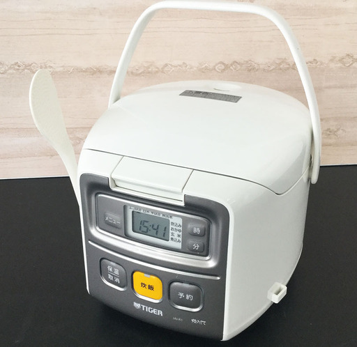 美品！タイガー TIGER マイコン炊飯ジャー JAI-R551 ホワイト 2016年製 3合炊き