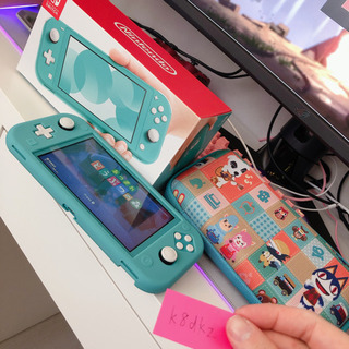 Nintendo Switch Lite本体＋シリコンケース＋ハ...