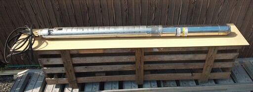 鹿児島発　ステンレス製深井戸水中ポンプ（サンロング）  井戸径100mm 60Hz USN2-406-3.7K