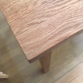 無印良品｜無垢材テーブル、オーク材・幅80cm 幅80×奥行80×