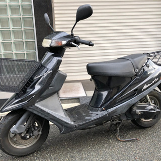 ⭐️決まりました。沢山のお問い合わせありがとうございました。元祖通勤快速 アドレスV100 前カゴ付き 実動車⭐️ - 豊中市