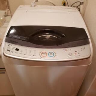 洗濯機(シャープ 7kg/未使用お風呂水吸水ホース付き)
