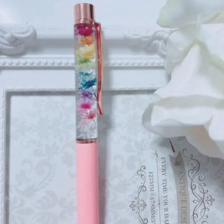 【お取引決定】レインボーカラー♡ハーバリウムボールペン