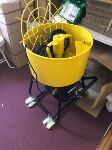 (未使用)電動モルタルミキサー50Ｌ 100Ｖ 50/60Ｈｚ