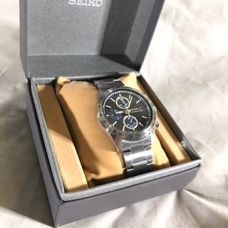 SEIKOセイコー メンズクォーツ クロノグラフ 8T67 00C0 黒＆紺モデル 2019年製造 2020年8月購入（メーカー保証1年）SBTR003 スピリット