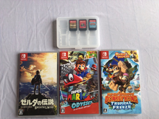 任天堂Switch(スイッチ)、ソフト3本、プロコン スイッチ社外プロコン