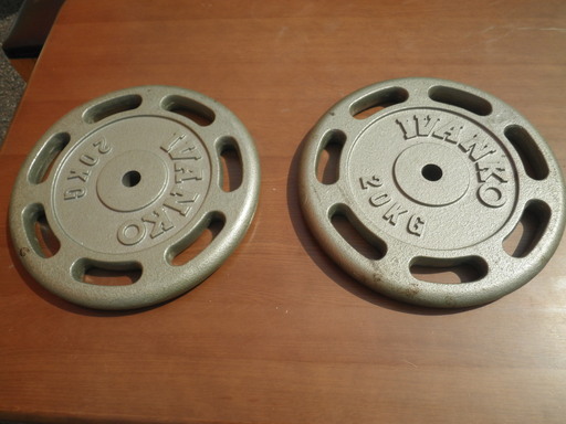 IVANKO/イヴァンコ◇ダンベル◇プレート◇20kg×2枚セット◇穴径28mm