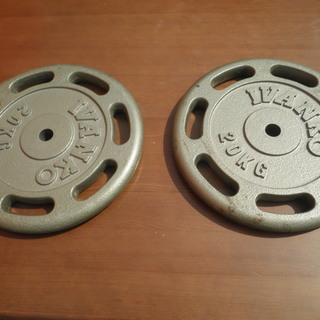 IVANKO 20kg ダンベルプレート 2枚セット①穴径28mm