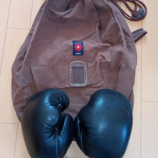 日本拳法道具袋、グローブ、ズボン