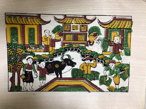 ユネスコ無形文化遺産に申請中 ベトナムのドンホー木版画枚セット わんか 宮の坂のその他の中古あげます 譲ります ジモティーで不用品の処分