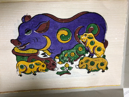 ユネスコ無形文化遺産に申請中 ベトナムのドンホー木版画枚セット わんか 宮の坂のその他の中古あげます 譲ります ジモティーで不用品の処分