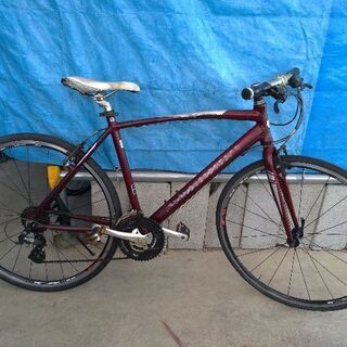 レッド クロスバイク アルミフレーム 700C レッド クロスバイク アルミフレーム 700C